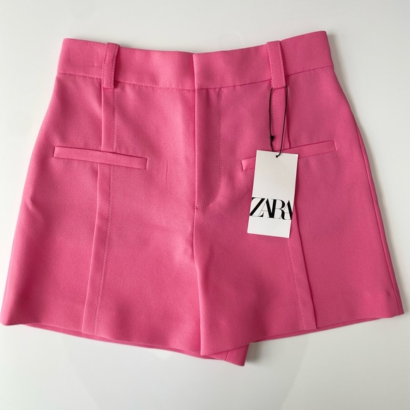 Zara Barbie Pink High Waisted Shorts XS - Picture 3 of 14